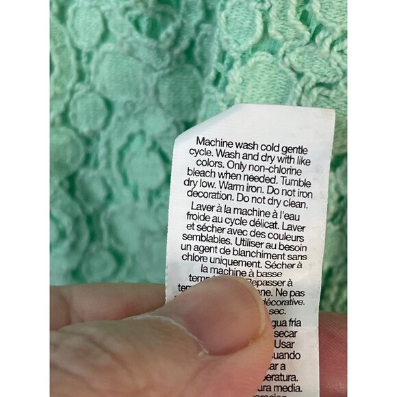 Mint Green Gap Lace Tank Top XS Cotton Modal - Picture 5 of 5